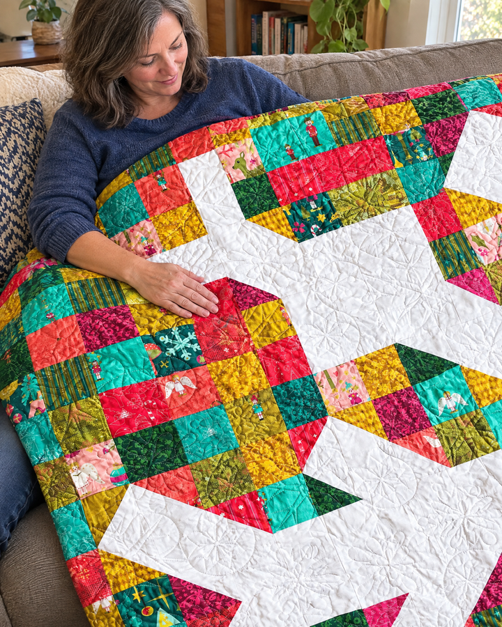 Big Snowflake Quilt Pattern