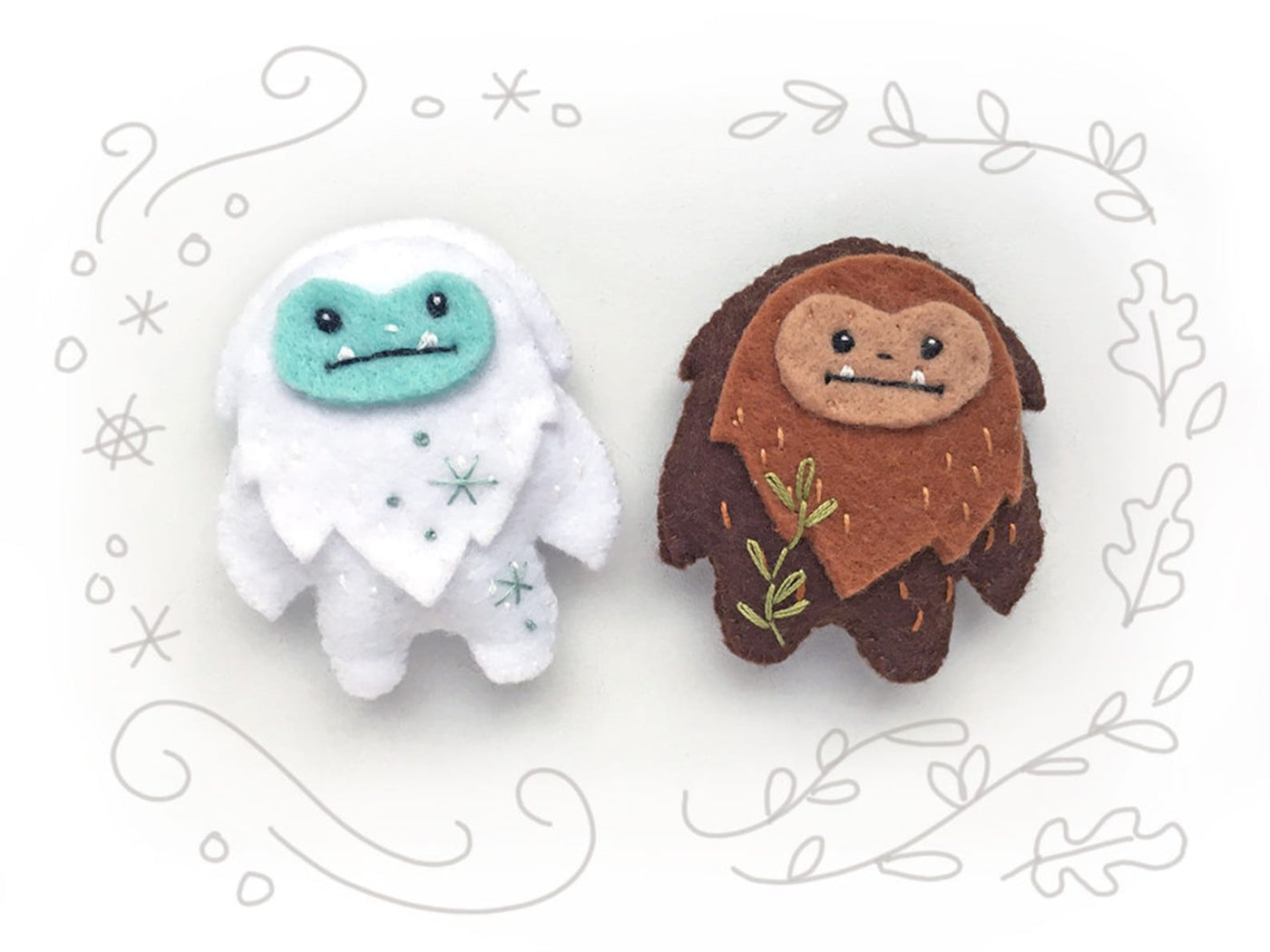 Yeti and Bigfoot Sewing Pattern