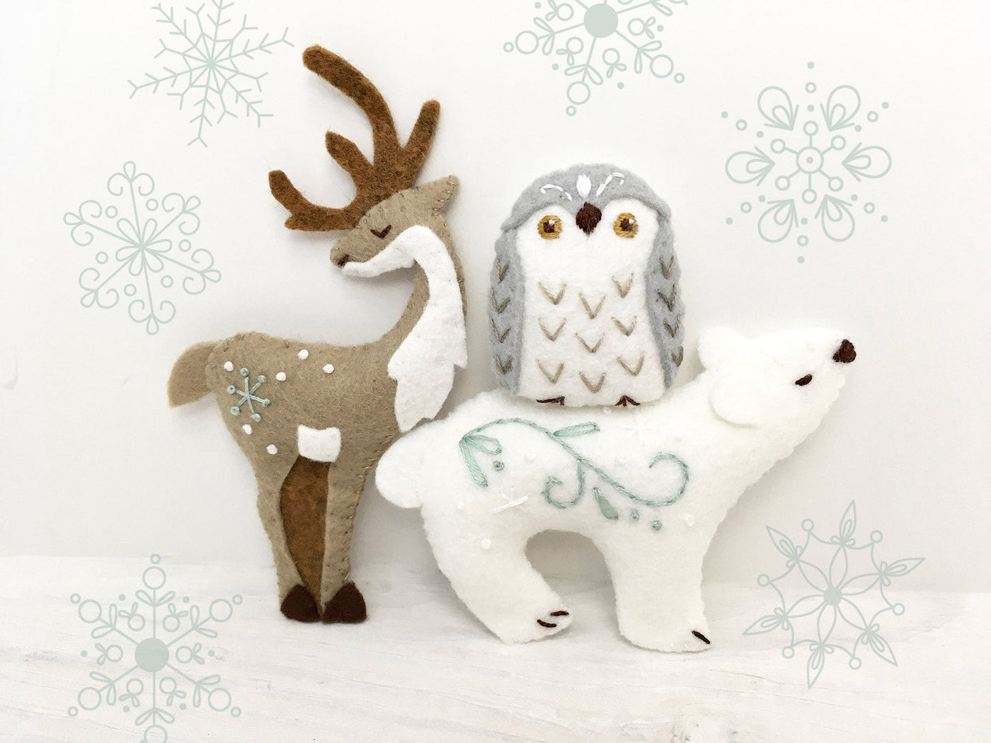 Winter Animals Sewing Patters