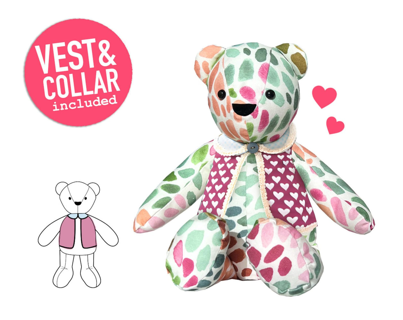 Huggable Memory Bear Sewing Pattern