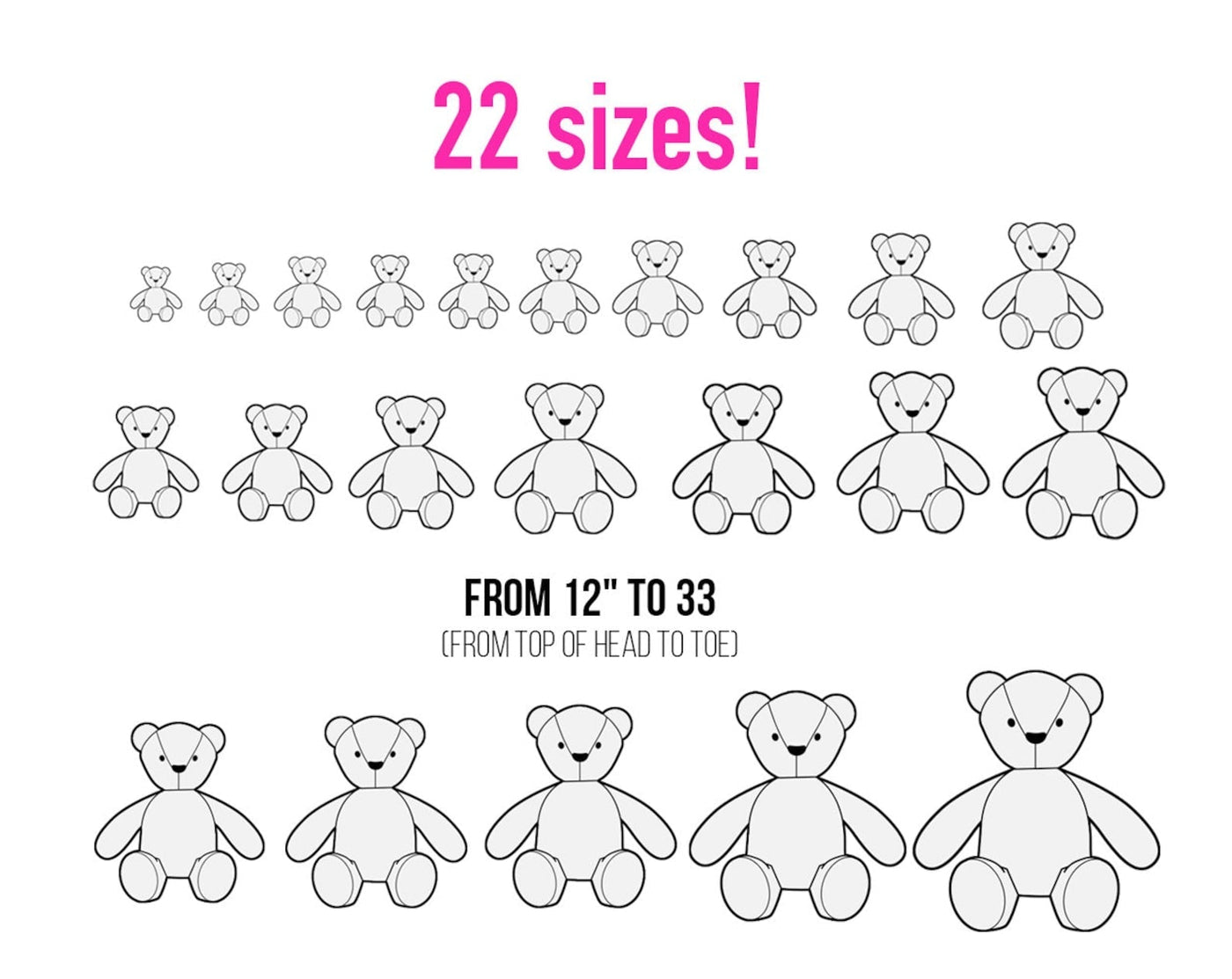 Huggable Memory Bear Sewing Pattern