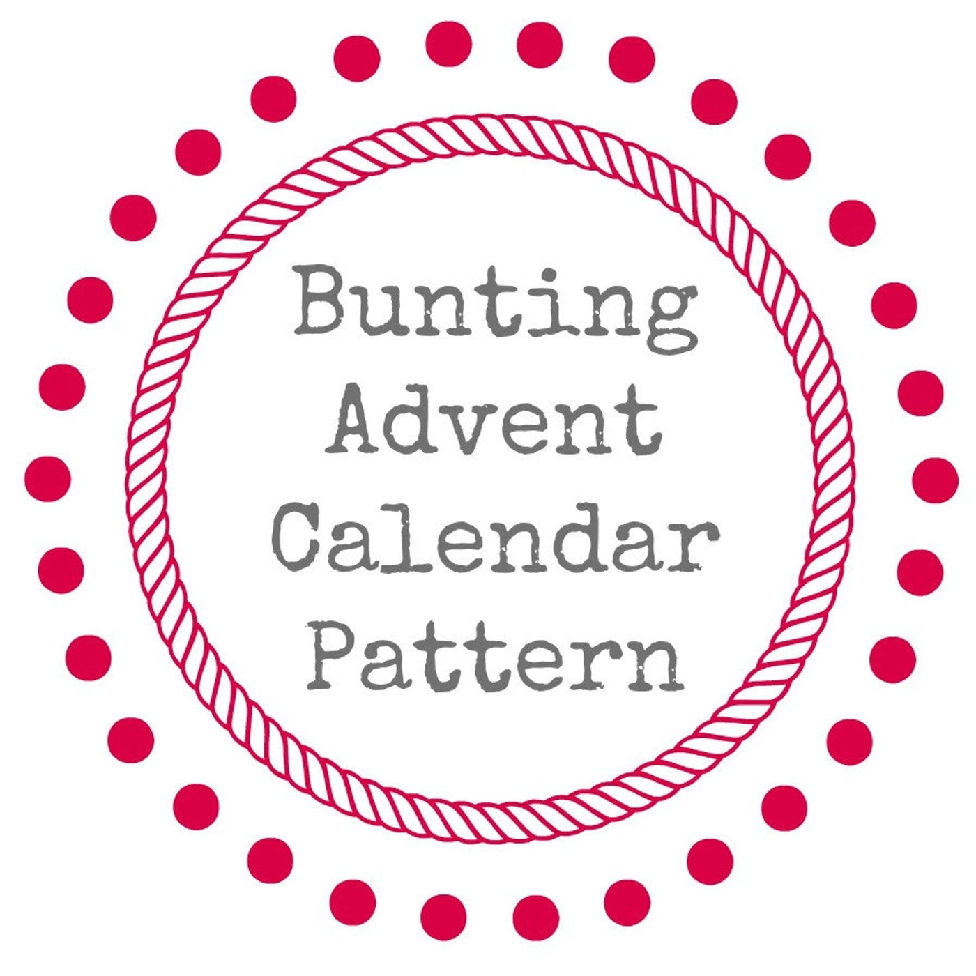 Holiday Bunting Calendar Sewing Pattern