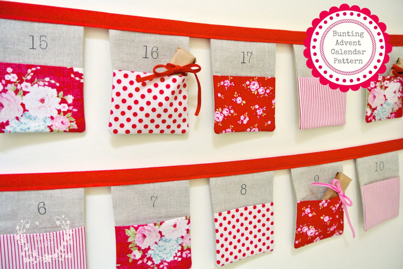 Holiday Bunting Calendar Sewing Pattern