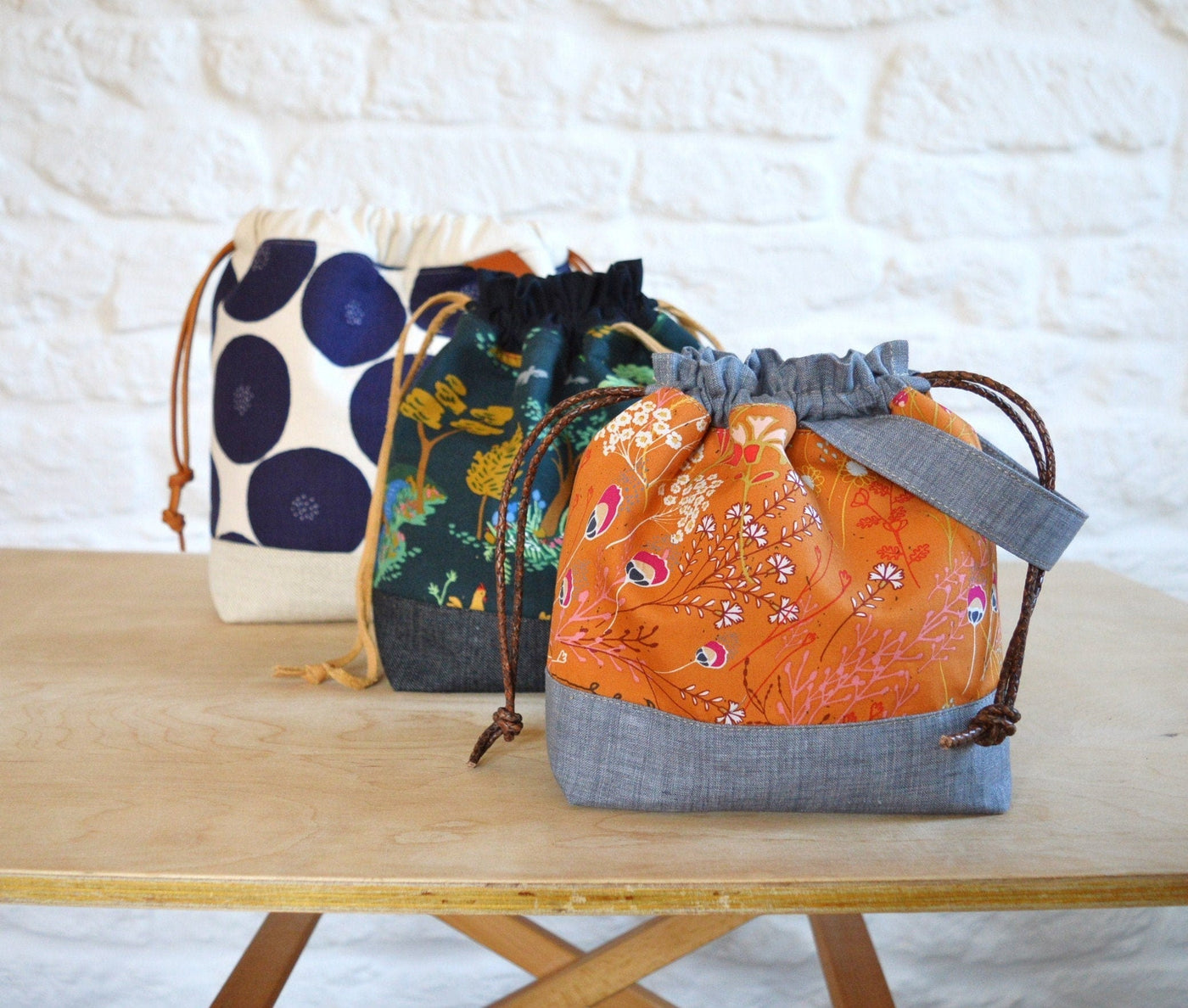 Trendy Drawstring Bag Sewing Pattern