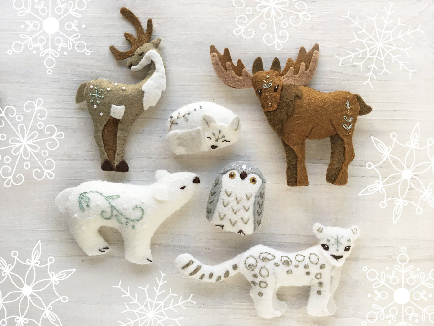 Winter Animals Sewing Patters
