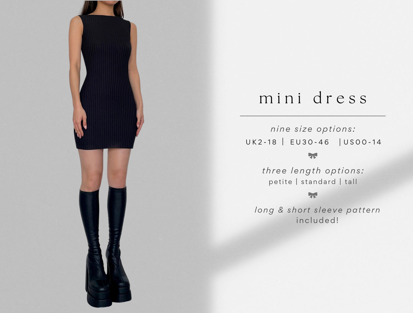 High Neck Tank Dress Sewing Pattern