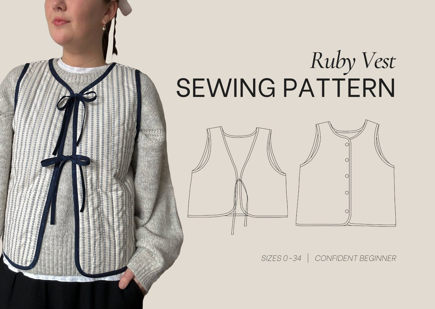 Trendy Fashionable Vest Sewing Pattern