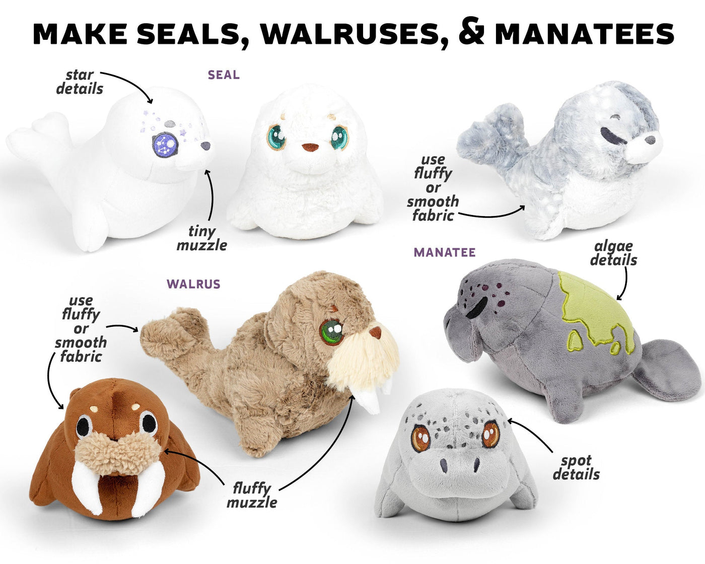 Sea Creatures Bundle Sewing Pattern