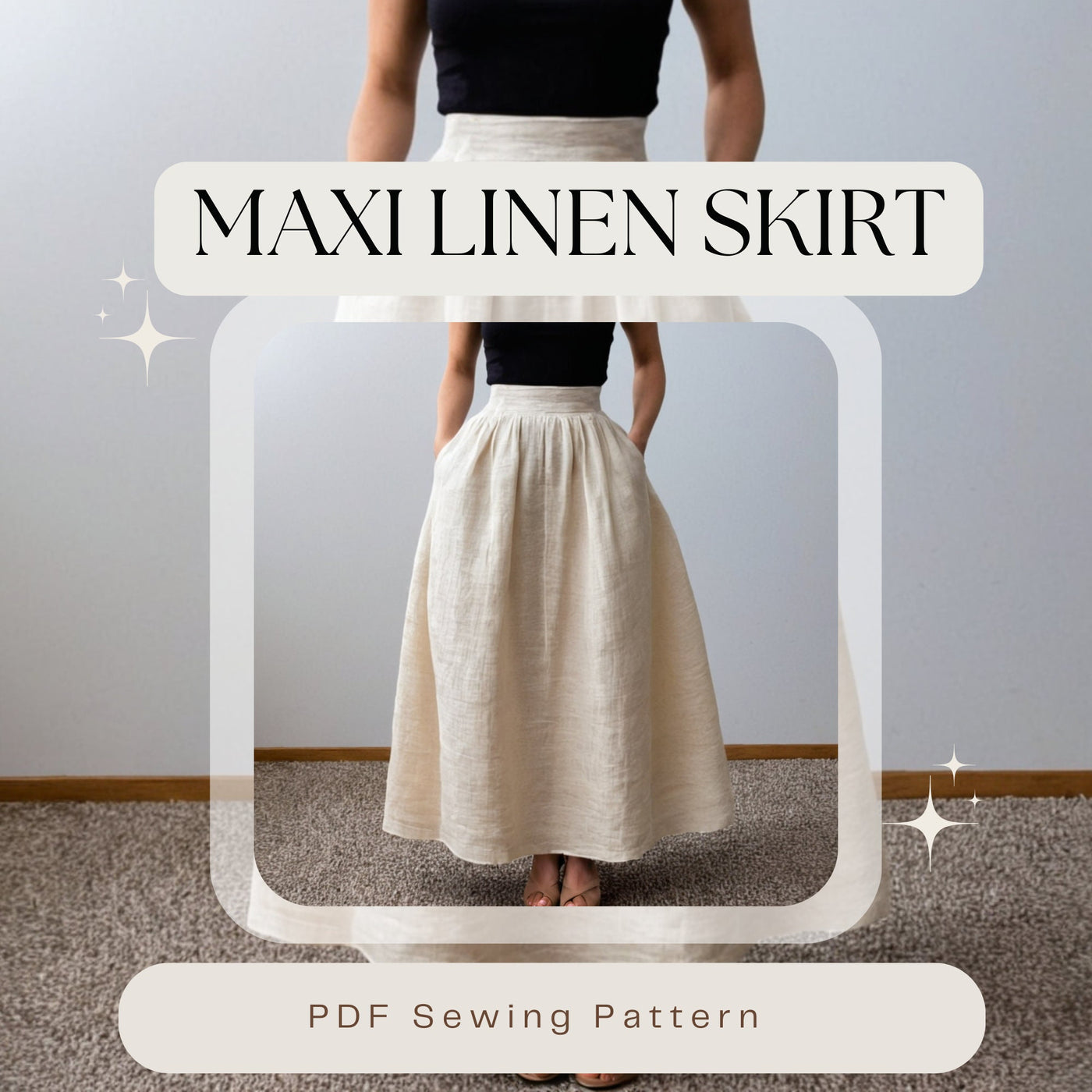 Trendy Maxi Skirt Sewing Pattern