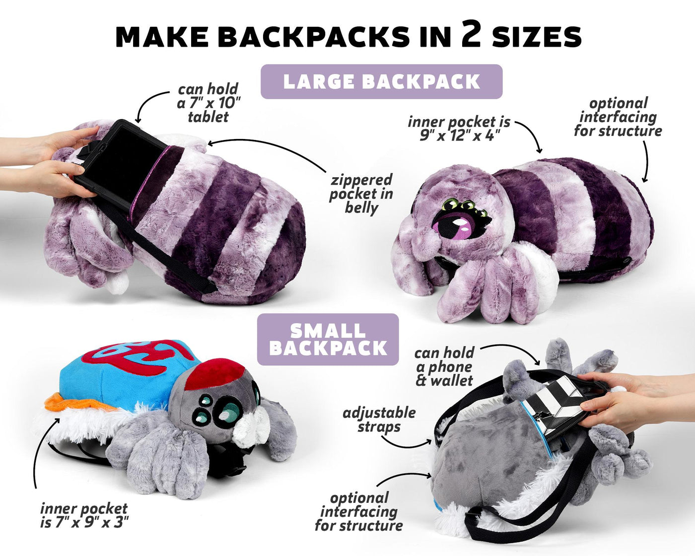 Big Spidey Backpack Sewing Pattern