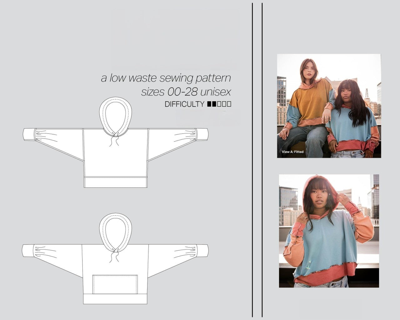 Trendy Law Waste Hoodie Sewing Pattern