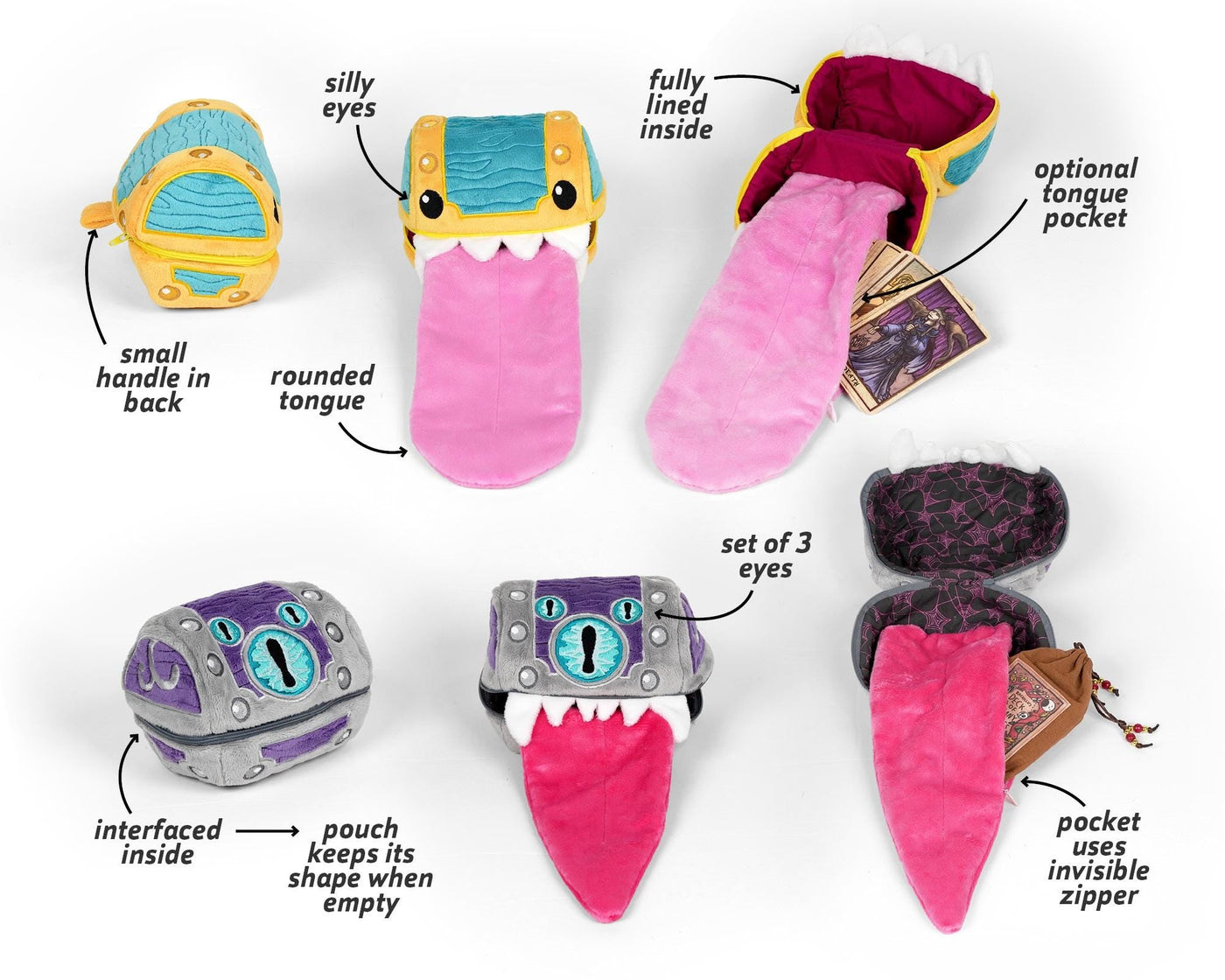 Monster Plush Pouch Sewing Pattern