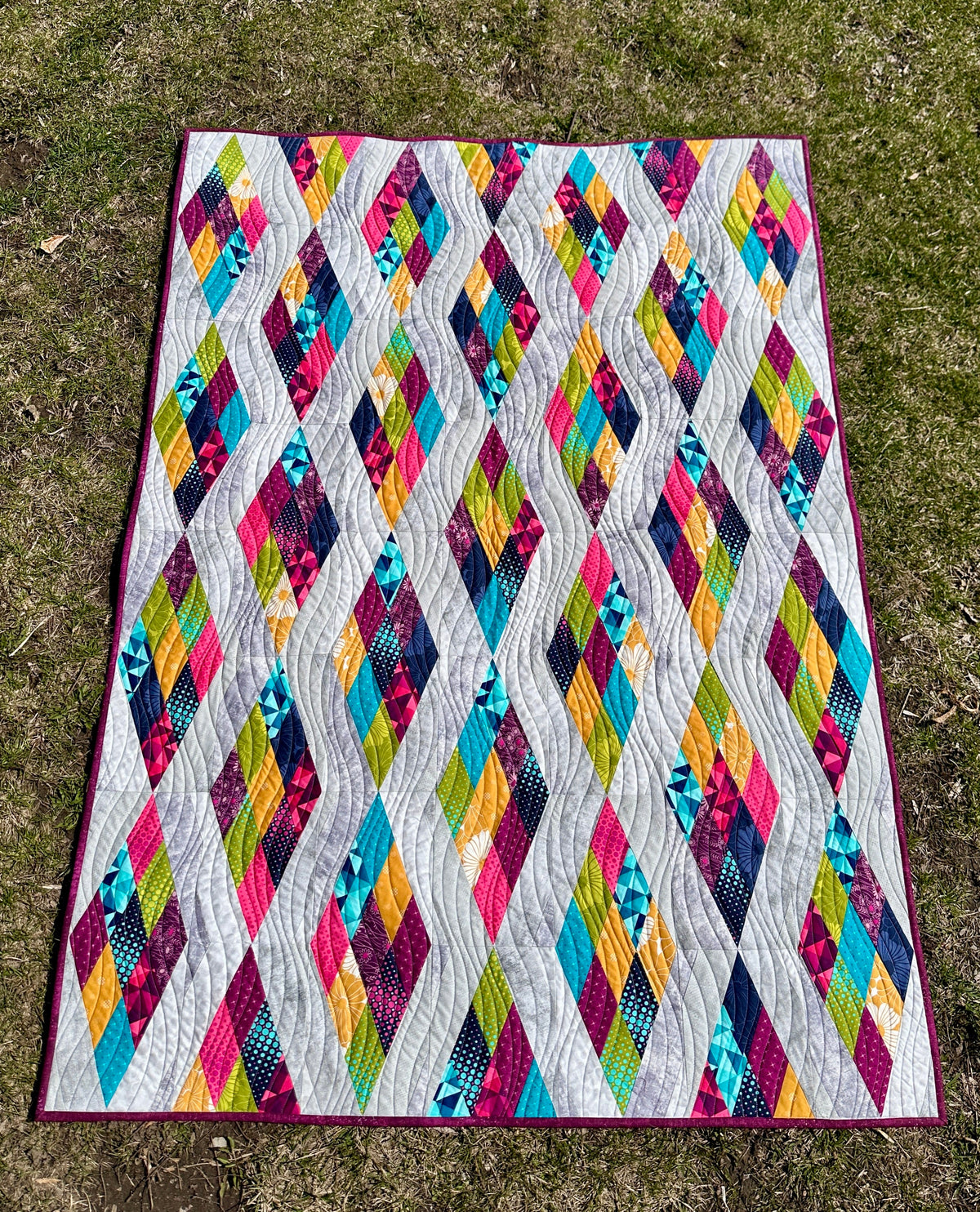 Strip Splash Scrap Quilt Pattern