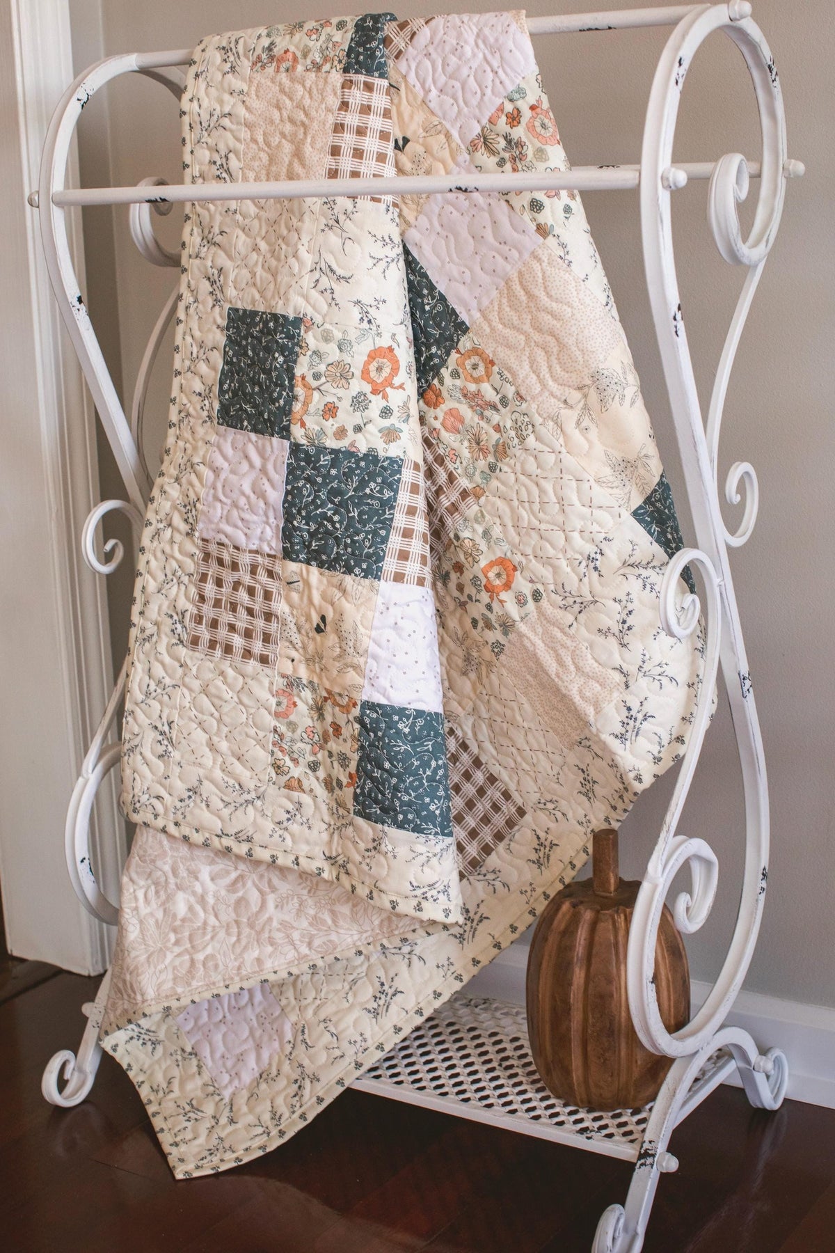 Blue Bloom Patch Quilt Pattern