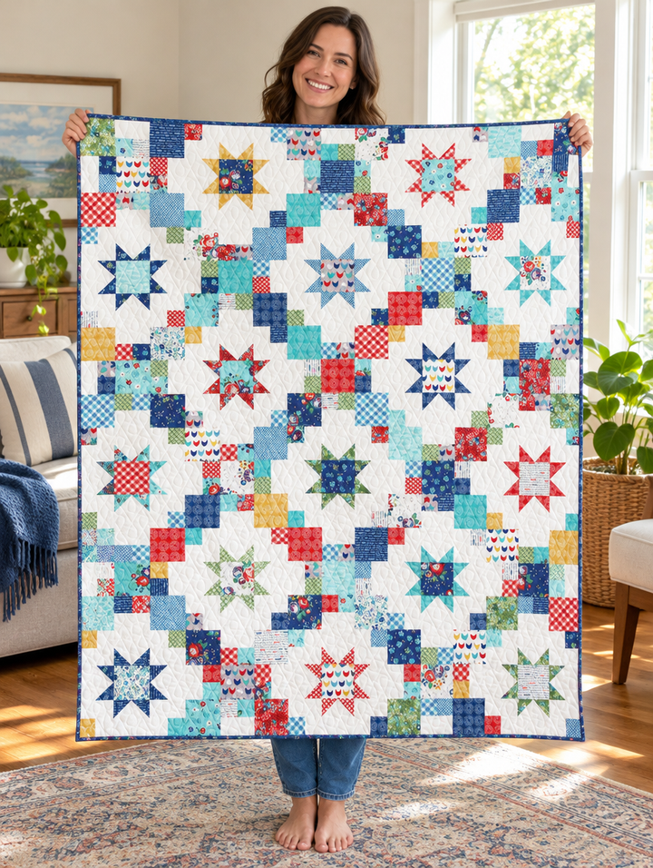 Shine Bright Chain Quilt Pattern