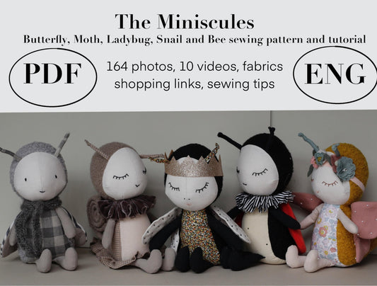 The Miniscules Collection Sewing Patterns and Video Tutorials